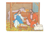 Primary Cutout Illustration Birth of Christ